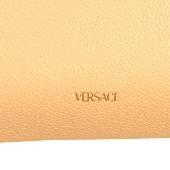 Versace Women's 100% Textured Leather V-Logo Tote Handbag Shoulder Bag - Picture 6 of 10